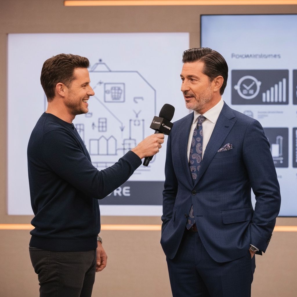 TV show hosts seeking business owners to appear on his or her TV talk show